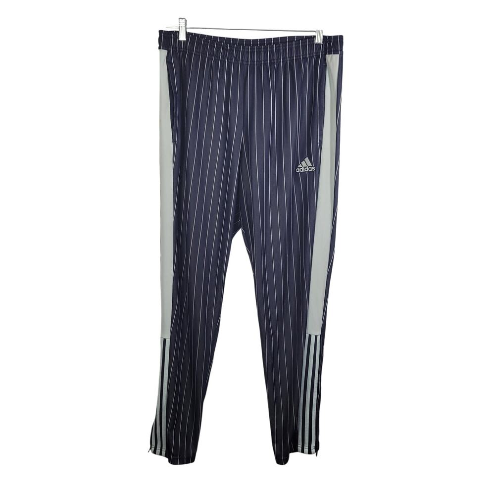 Adidas Tiro Pinstripe Track Pants Blue With Blue Pinstripes Size XL 101526-1435